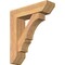 Ekena Millwork Balboa Slat Smooth Bracket w/ Offset Brace, Western Red Cedar, 7 1/2"W x 28"D x 32"H BKT0806X28X32BOA06SWR - alternate 1